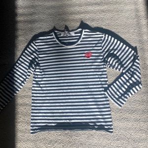 PLAY by Comme Des Garçons striped long sleeve